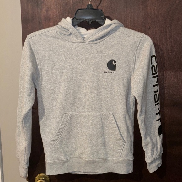 Carhartt Light Gray Boy’s Hoodie - Picture 1 of 3